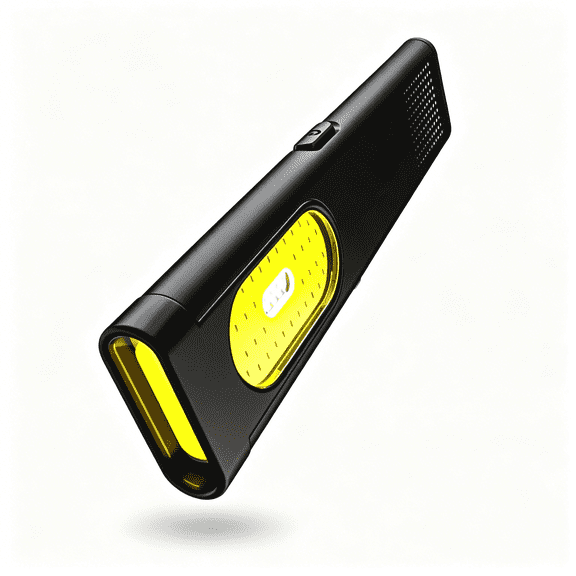HIBIBUD Flat Rechargeable Flashlight, Slim Pocket LED EDC Light with Clip and Magnetic Base, Small Thin Handheld Flashlight for Night Walking, Emergency, Car Repair, USB C Charging