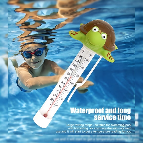 HIBIBUD Floating Pool Thermometer Easy Read,Large Size Turtle Pool Water Temperature Thermometer,Pool Accessories for Outdoor & Indoor Swimming Pools,Spas,Hot Tubs,Fish Ponds
