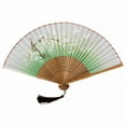 thumbnail image 1 of HIBIBUD Folding Fan Accurate Silk Screen Print Folding Hand Fan Rich in Ancient Richness Folding Fans Handheld Style2, 1 of 4
