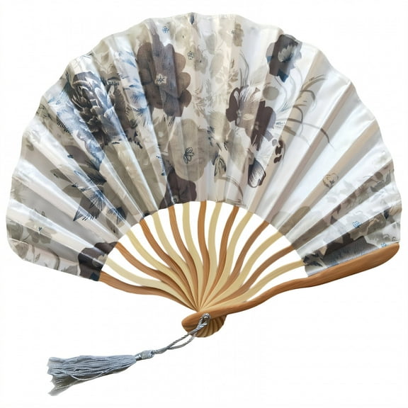 BESTSKY Folding Fan Sleek & Smooth Fan,Fans for Line Dancing Gliding Fan Movement Large Hand Fans