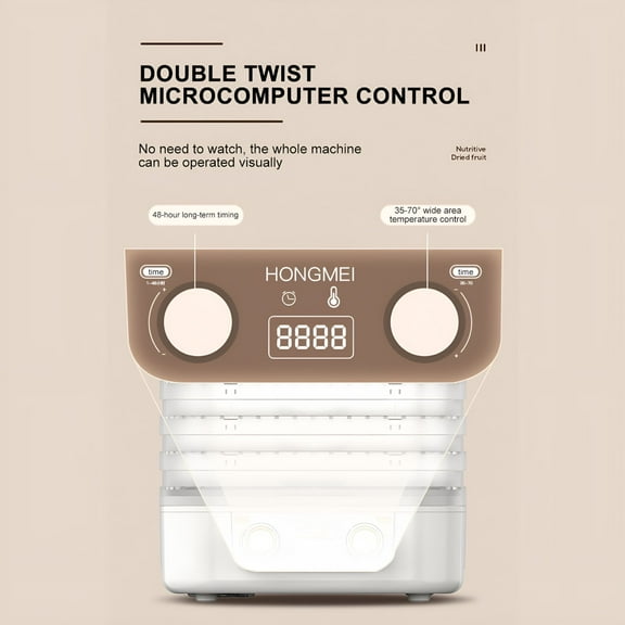 HIBIBUD Freeze Dryer Machine,Dryer Machine for Home for Candy&Snacks,360 Airflow Food Dehydrator Machine,Adjustable Timer,Temperature Control for Beef Fruits Meat Vegetables - Blue