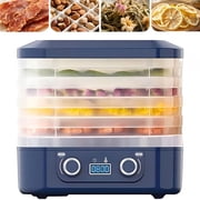 HIBIBUD Freeze Dryers Small Home Use with 5 Trays,Freeze Dry Machine with Double Knob,Adjustable Temperature,Low Noise,For Fruits Meat Vegetables Snacks