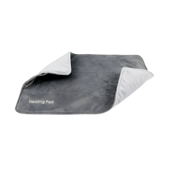 HIBIBUD Gray USB Heating Pad,Winter Portable 5V Electric Heat Pad for Pain Relief - Neck,Back,Shoulders,Abdomen Cramps - Heated Travel Blanket for Car with Auto Shut Off 20x12 Inch