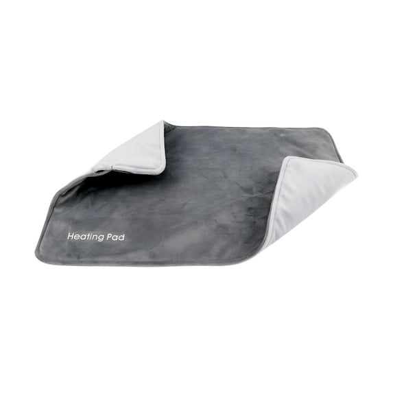 HIBIBUD Gray USB Heating Pad,Winter Portable 5V Electric Heat Pad for Pain Relief - Neck,Back,Shoulders,Abdomen Cramps - Heated Travel Blanket for Car with Auto Shut Off 20x12 Inch