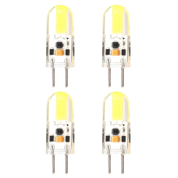 HIBIBUD Gy6.35 Bi-Pin Base Led Bulb,Led Bulb Landscape Light Bulbs 3W,4Pcs Led Light Bulb,Ac12V Led Bulbs,Outdoor Light Replacement Bulbs Led Light Bulb