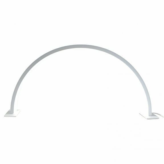 HIBIBUD Half Moon Light for Nail Desk, Nail Lamp for Desk Smart Table Light Multiple Color Modes and Brightness for Beauty Eyelash Makeup Tattoo Crafts Reading Spa Salon Nail Tech (White Light)