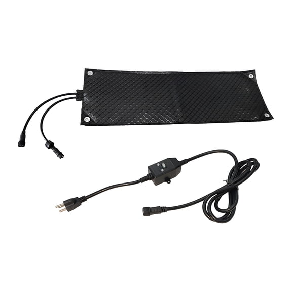 HIBIBUD Heated Snow Melting Mat,Electric Anti-Ice Melting Pad for Outdoor Stairs,Driveway,Walkway,and Deck,Connectable Winter Heating Mat for Snow Removal on Steps,Sidewalks,Garage Floor,47*14In