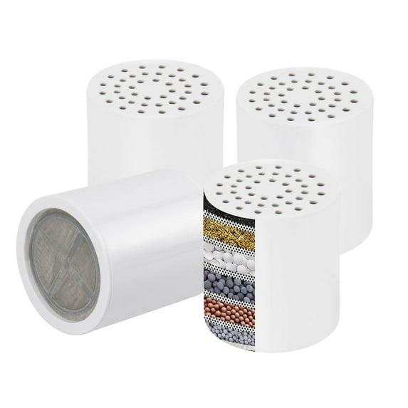 HIBIBUD High Output Shower Filter - Reduces Chlorine,Removes Heavy Metals and Iron,Multi-Stage Filtration,Universal Shower Filter Replacement Cartridge,Bathroom Supplies