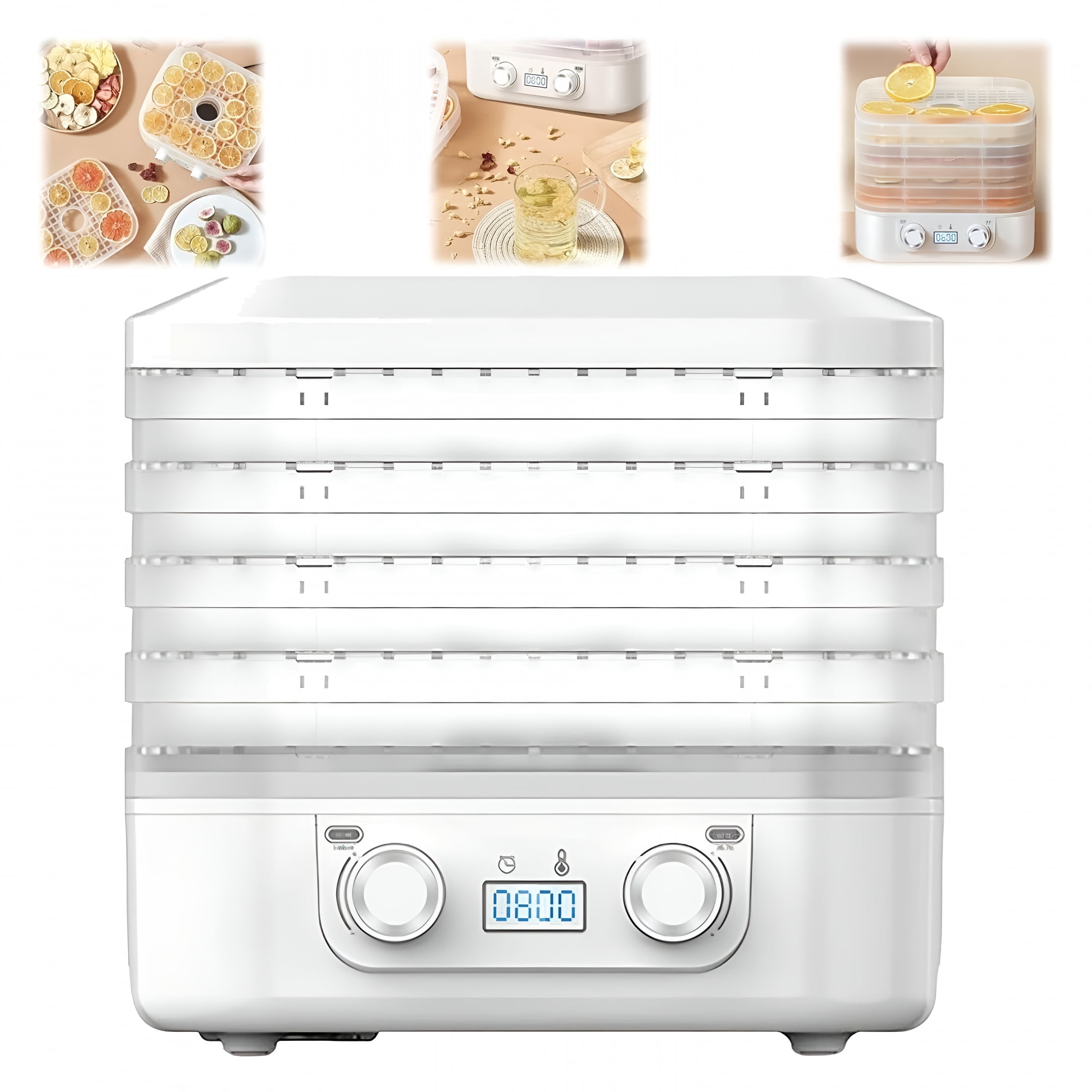 HIBIBUD Home Freeze Dryer for Food Preservation,Digital Multi-Layer Dryer with Adjustable Temperature for Kitchen Use