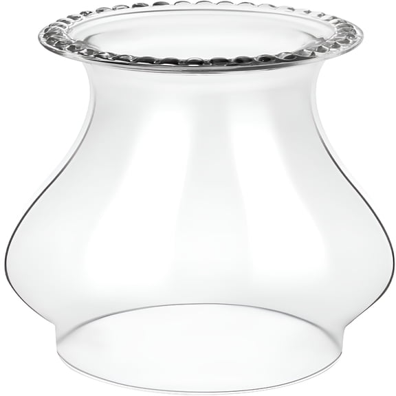 HIBIBUD Hurricane Glass Shade, Clear Wave Style Oil Lamp Chimney