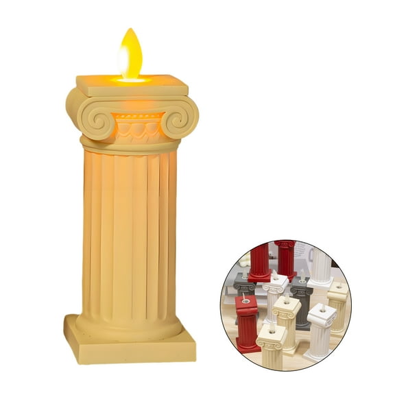 HIBIBUD Incense Holder,Led Candle Light Incense Burner,Home Desktop Decoration Insence-Stick Holder,beige