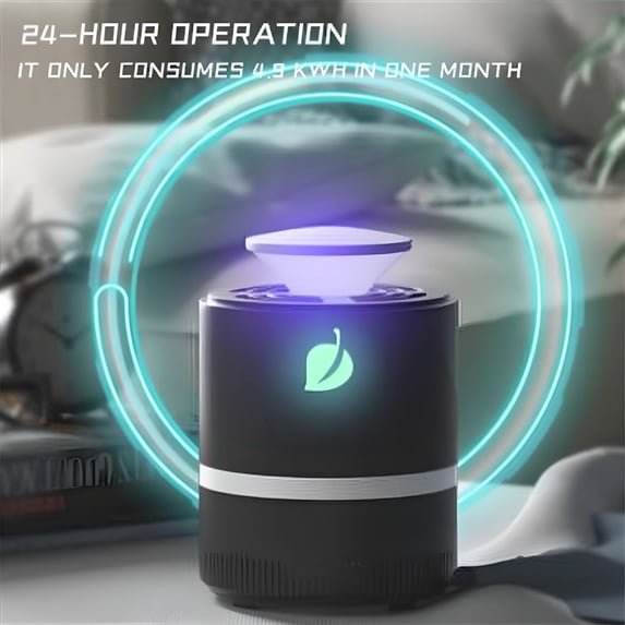 HIBIBUD Indoor 360 Suction Fan Fruit Fly & Gnat Trap,USB Powered,with Power Adapter