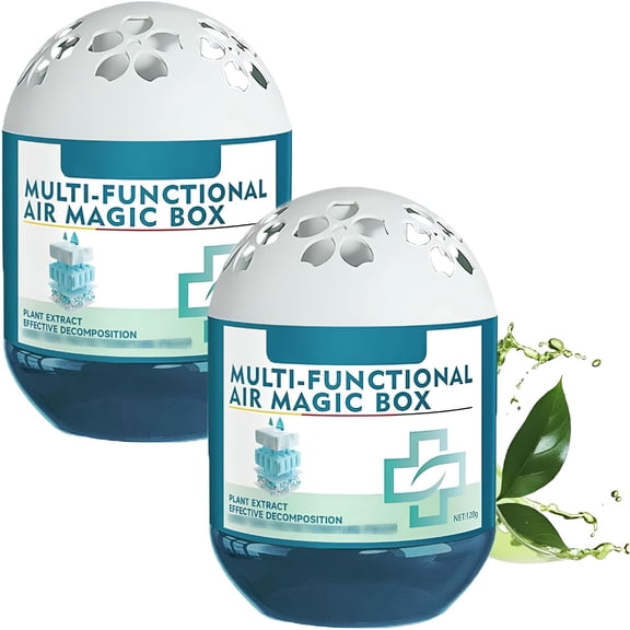 HIBIBUD Indoor Air Purification Dust Removal Magic Box, Multi Functional Air Magic Box, Dust Removal Magic Box, Dust Removal & Fresh Air for Any Room, For Car, Bedroom, Office, Pet Areas (2pcs)
