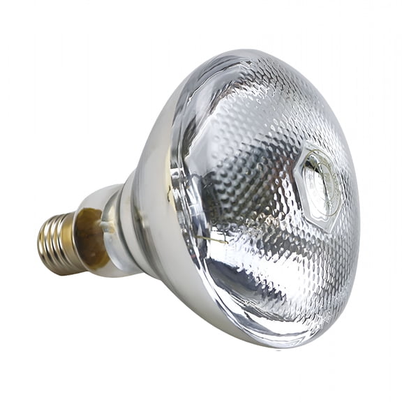 HIBIBUD Infrared Heating Lamp Bulb Clear Hard Explosion-Proof Glass Uv Coating for Animal,Bathroom Warming Light Bulb (250W,120V)