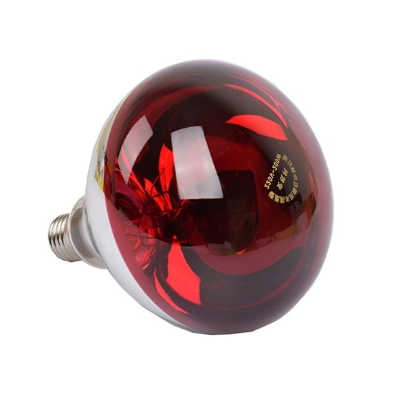 HIBIBUD Infrared Light Bulb Heating Lamp Bulb Pet Poultry Incandescent Heat Lamp Hard Glass Pet Light for Chicken Farm,Pig Farm,5,000 Hour Rated RED 200W