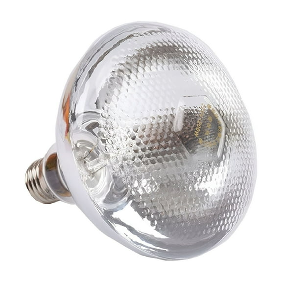 HIBIBUD Infrared Light Bulb Heating Lamp Bulb Pet Poultry Incandescent Heat Lamp Hard Glass Pet Light for Chicken Farm,Pig Farm,5,000 Hour Rated WHITE 100W