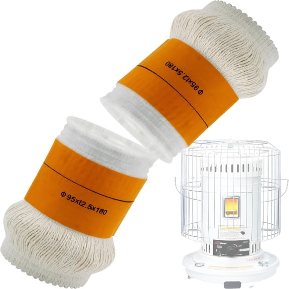 HIBIBUD Kerosene Heater Replacement Wick,Cotton and Fiberglass,95x12.5x180mm,Manual Power Source,Compatible with Heaters