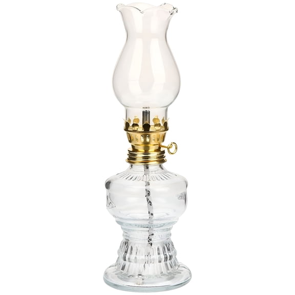HIBIBUD Kerosene Lamp Oil Lamps for Indoor Use Large Chamber Lantern Night Antique Lanterns Glass Kerosene Lantern
