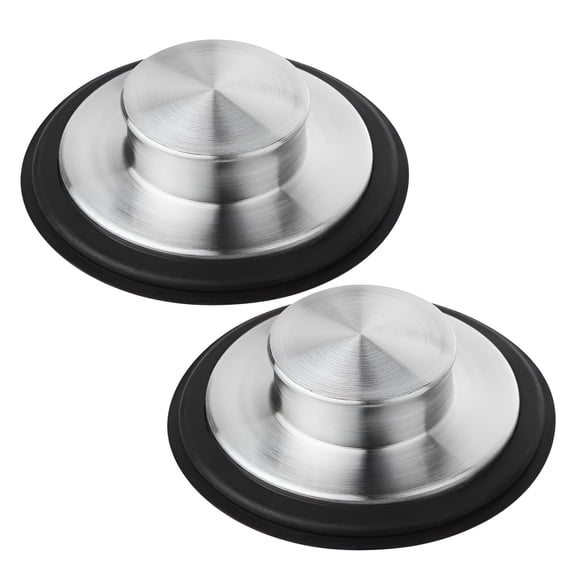HIBIBUD Kitchen Sink Drain Stopper Set,Kitchen Sink Stopper,Stainless Steel Stoppers for Standard 3.5-inch Sinks,2-Pack
