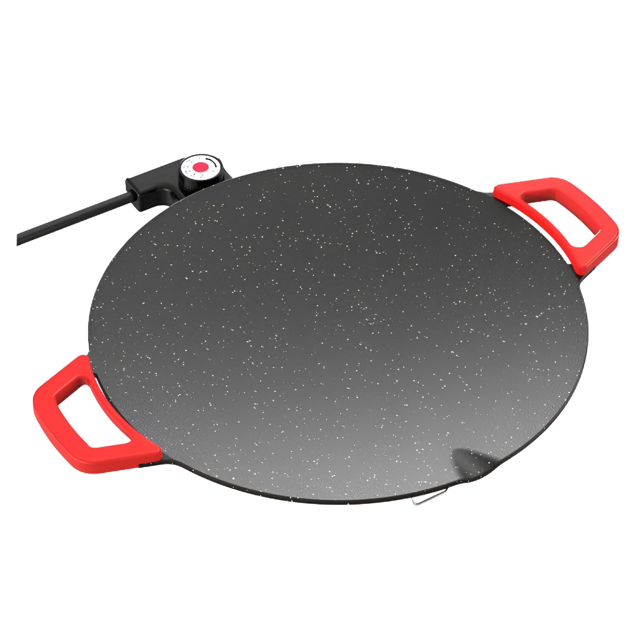 HIBIBUD Korean Household Electric Baking Pan Roast Round Plug Electric Baking Pan Meat Pan Barbecue Oven Non Stick Stone Frying Pan 1350W And 220V