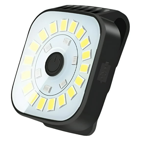 HIBIBUD LED Clip-On Flashlight for Runners, 12 High Brightness Chest Light, Rechargeable Jogging Gear for Night Safety