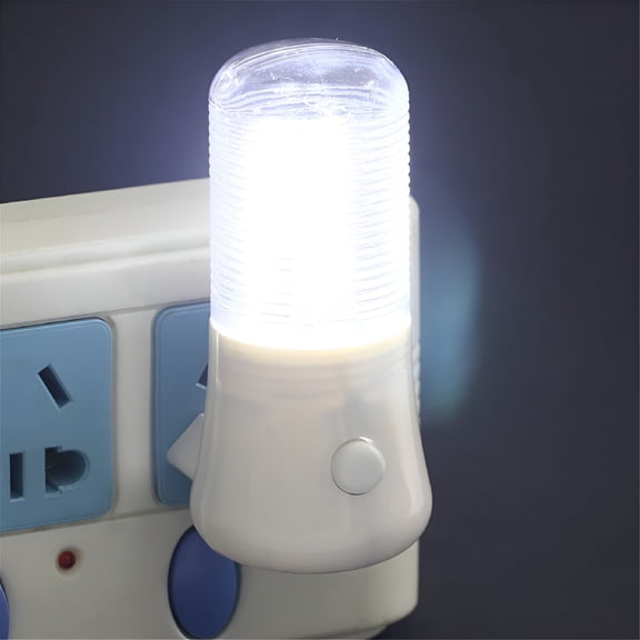 HIBIBUD LED Night Light Wall Plug-in Bright Light White Saving Energy AC Powered