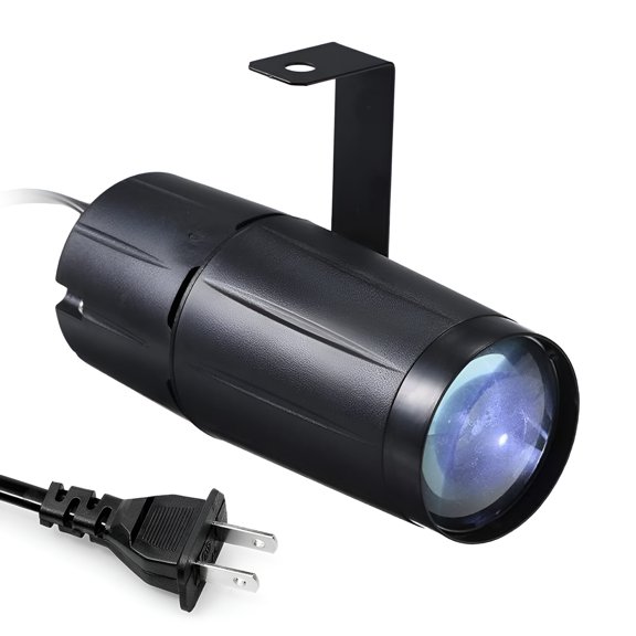 HIBIBUD LED Pin Spot Light for Mirror Ball, Mini Stage Lighting Beam Spotlight for DJ Club Party Bar & Wedding Events