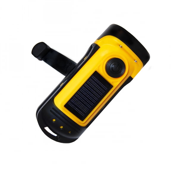HIBIBUD LED Solar Powered Flashlights, Yellow