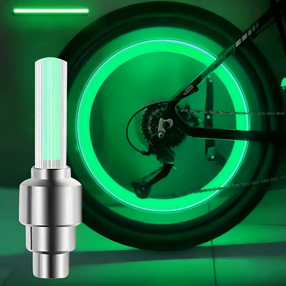 HIBIBUD Led Bike Wheel Lights - High-Strength Pc Flashing Tire Lights for Night Riding |Light for Bike 6 X 1.5Cm | Easy Installation | Long-Lasting Battery | Multi-Color Effects