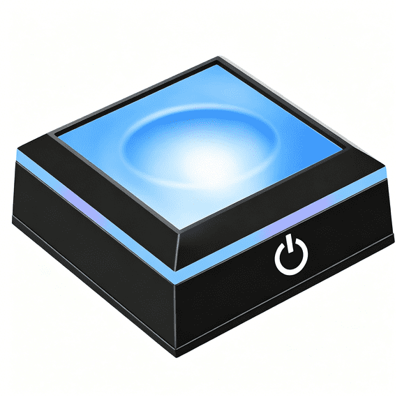 HIBIBUD Led Light Base for Crystal Ball Show Stand for 3D Glass Ball Multicolor Lighting Pedestal