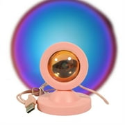 HIBIBUD Led Lights for Bedroom Hearts Entwined Vibe Sunset Lamp Resource-Efficient Materials Sun Lamp Pink