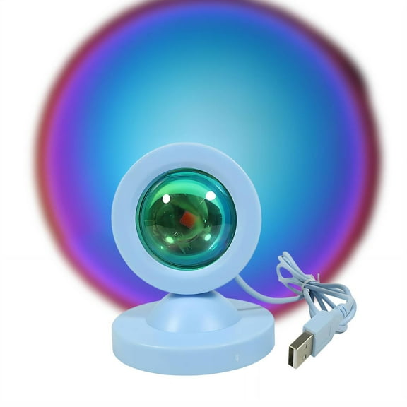 HIBIBUD Led Lights for Bedroom Tender Ambiance Sunset Lamp Carbon-Neutral Materials Sun Lamp Blue