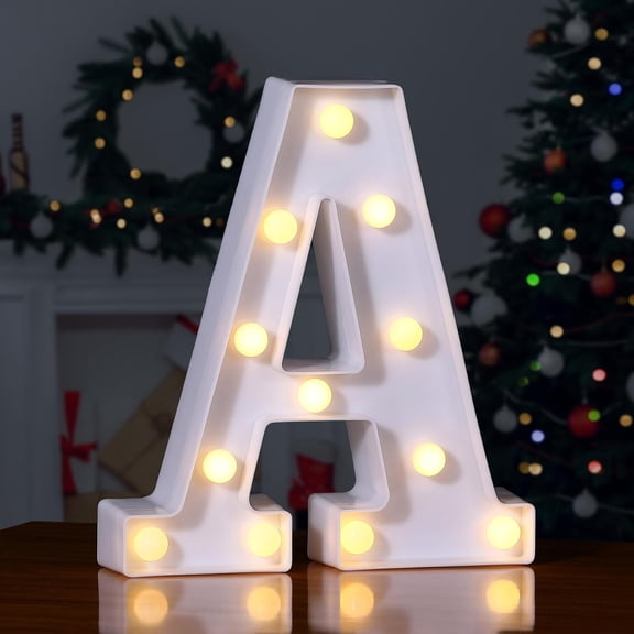 HIBIBUD Light Up Letters,Marquee Letters,Engagement Party Decorations Letter Lights Sign for Night Light Wedding Birthday Party Christmas Lamp Home Bar Decoration (A)