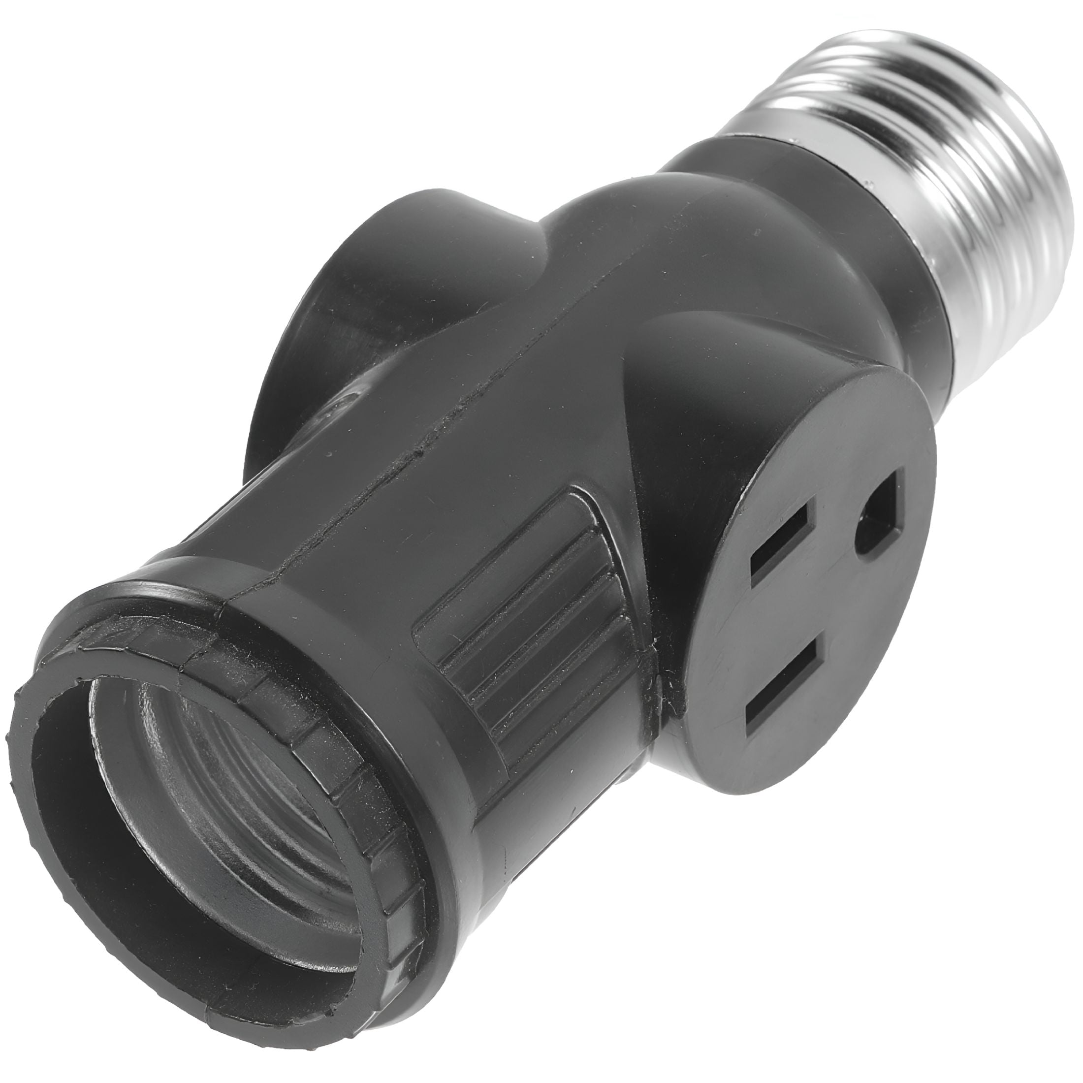 HIBIBUD Light Socket To Plug Adapter with Pull E26 Bulb Splitter Double ...