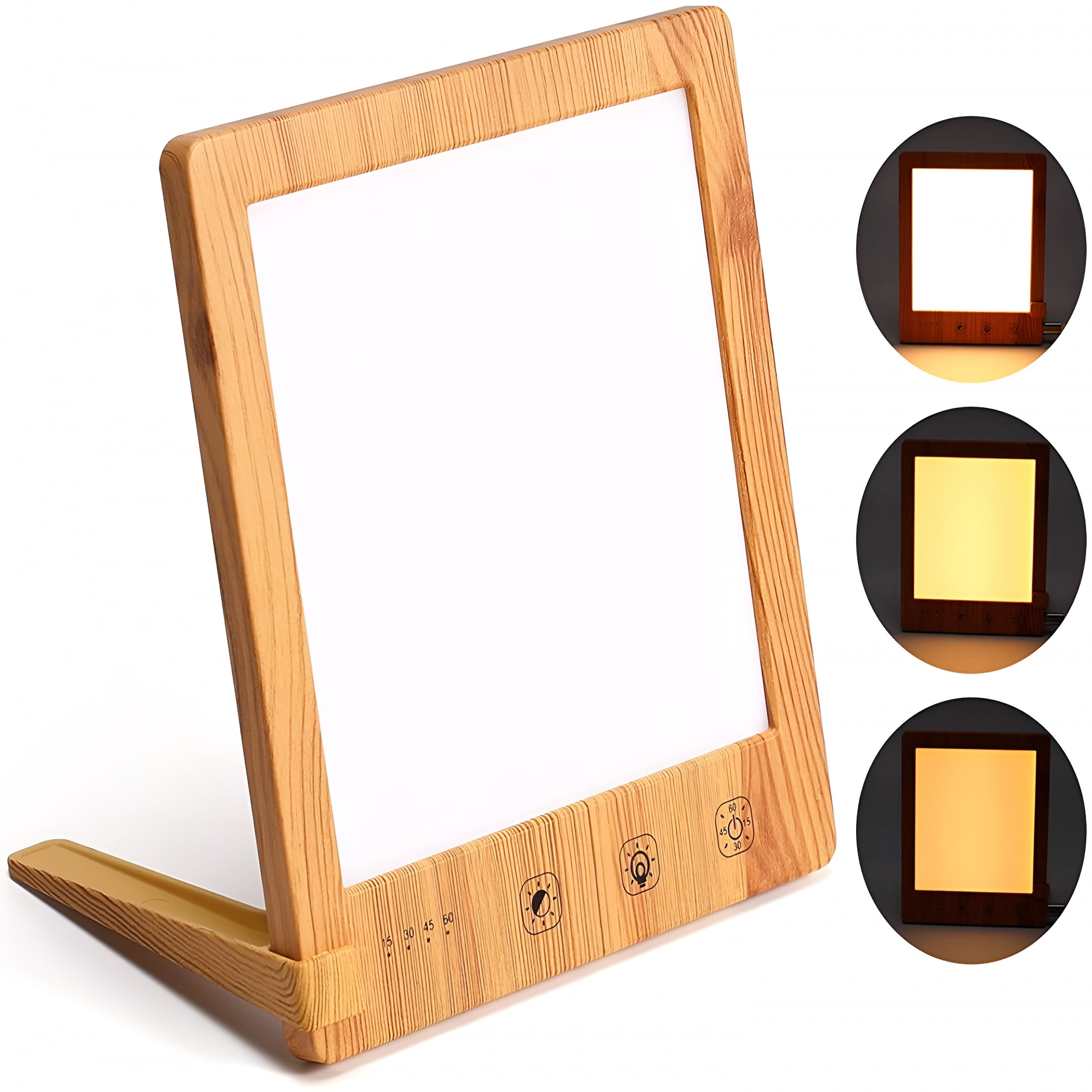 HIBIBUD Light Therapy Lamp 10000 Lux SAD LED Light Lamp for the Effective Treatment of Seasonal Affective Disorder with Timer Function Touch Control Suitable for Home/Office