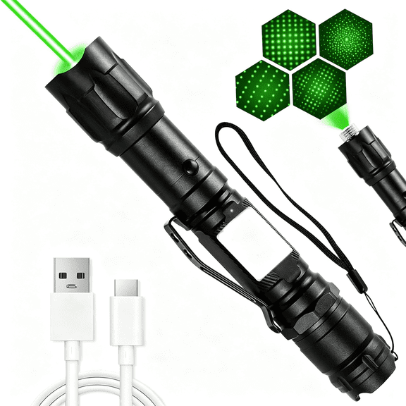 HIBIBUD Long Range Laser Pointer High Power,Rechargeable Green Laser Pointer for Presentations Long Range Laser Pointer High Power