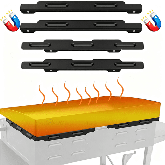 HIBIBUD Magnetic Wind Guard 36 Inch Griddle Compatible Griddle Accessories Griddle Wind Guards Even Faster Heating Saves Propane Easy Install Great Dad Birthday Gifts