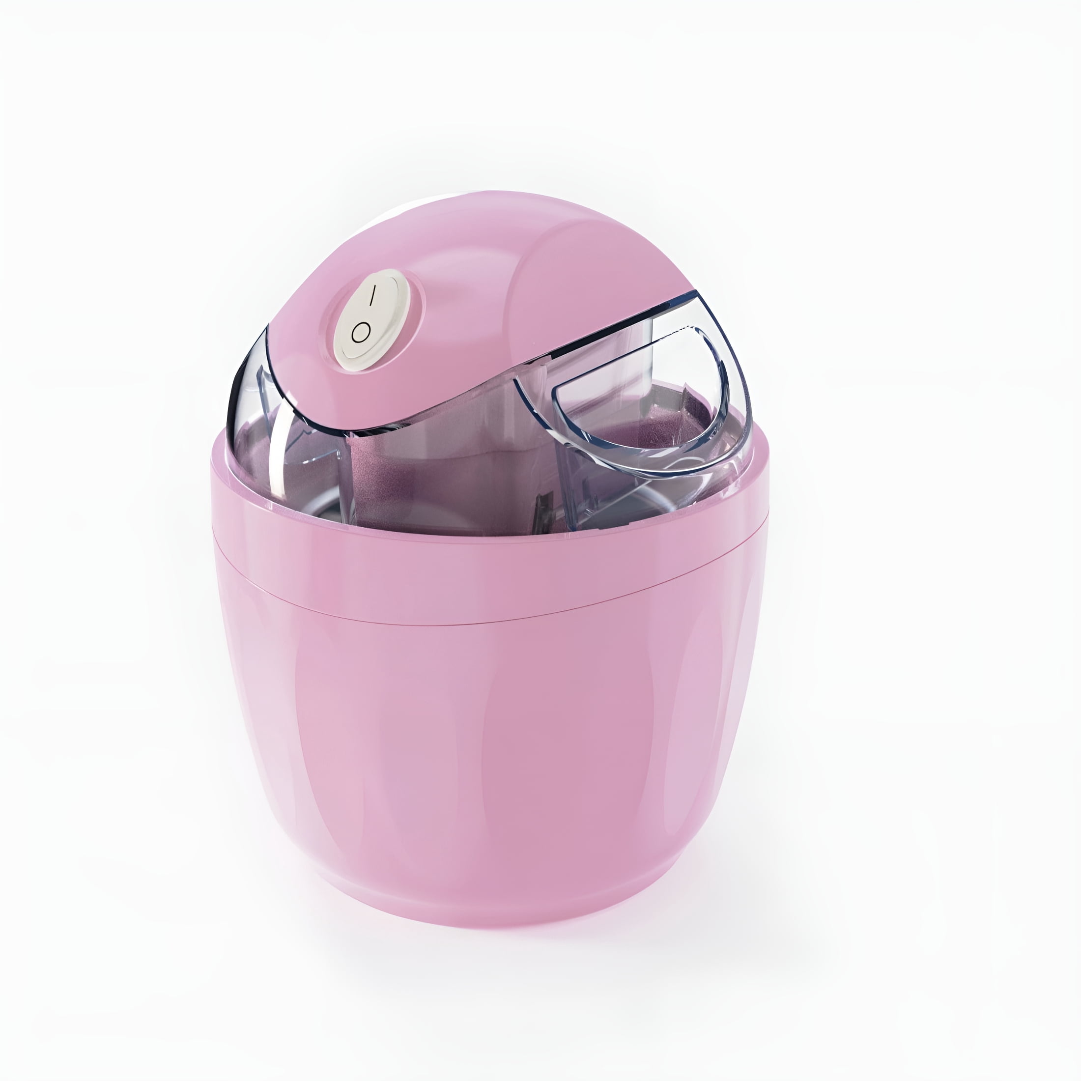 HIBIBUD Mini Automatic Ice Cream Maker for Home,One-Click Operation Compact Diy Electric Ice Cream Machine,Fast Freezing Small Countertop Homemade Ice Cream Maker for Family Use