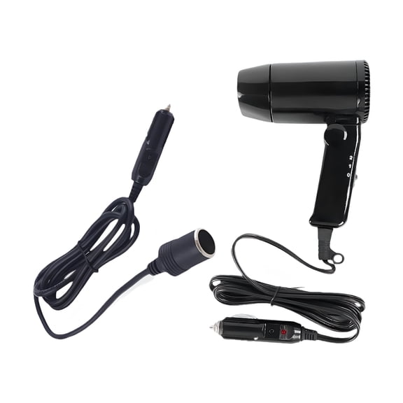 HIBIBUD Mini Car Hair Dryer 12V Multipurpose Travel Blow Dryer for Rv Auto Home