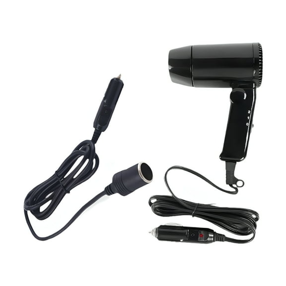HIBIBUD Mini Car Hair Dryer 12V Multipurpose Travel Blow Dryer for Rv Auto Home