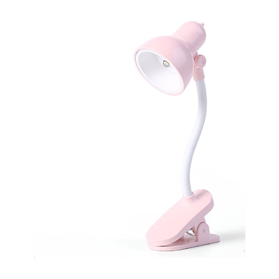HIBIBUD Mini Clip Small Table Lamp,Desk Lamp Clip On Light Flexible Gooseneck Battery Operated Reading Lamp with Clamp for Desk,Piano,Headboard and Computers Clip Reading Lamp Household Night Light