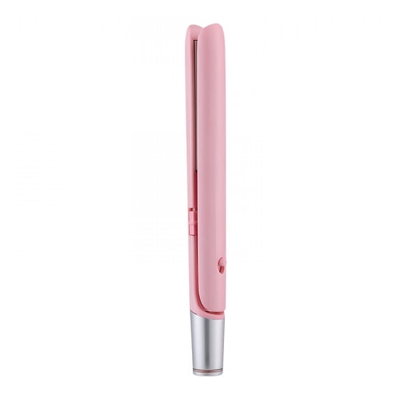 EXLEAF Mini Cordless 2-in-1 Curling Wand Flat Iron for Short Hair