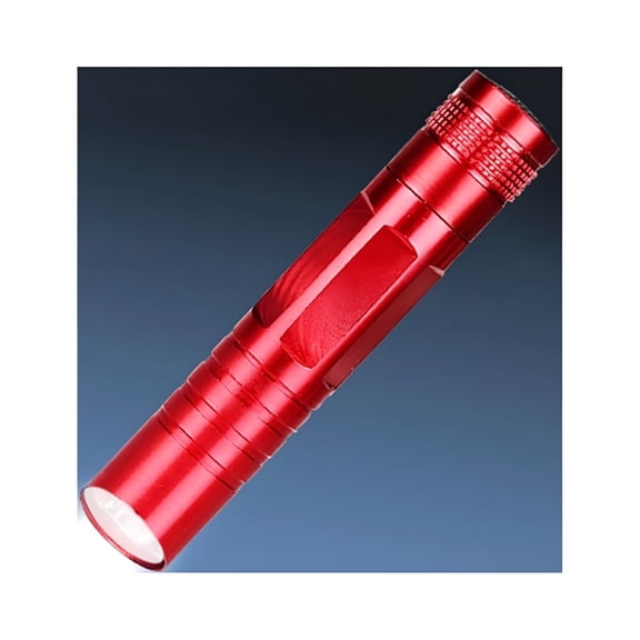 HIBIBUD Mini Flashlight, Super Bright Small Handheld Pocket Flashlights, Tactical High Lumens Pen Light for Camping Outdoor Emergency, AA Battery Powered (Not Include), 1 Pack (Red)