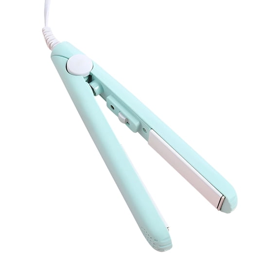 HIBIBUD Mini Hair Curler for Short Hair - 2 in 1 Mini Curling Iron and Hair Straightener with 1/2 Inch Barrel - Fast Heating 3D Floating Plate Mini Curler for Bangs, Bob, Pixie Cut - 20W