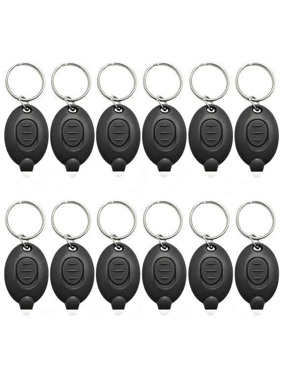 Mini Led Keychain Flashlights, Small Key Ring Flashlights (12Pcs) | Ultra Bright Micro Torch, Compact Flashlight White Light, Emergency Pocket Light, Tiny Flashlight for Outdoor Camping