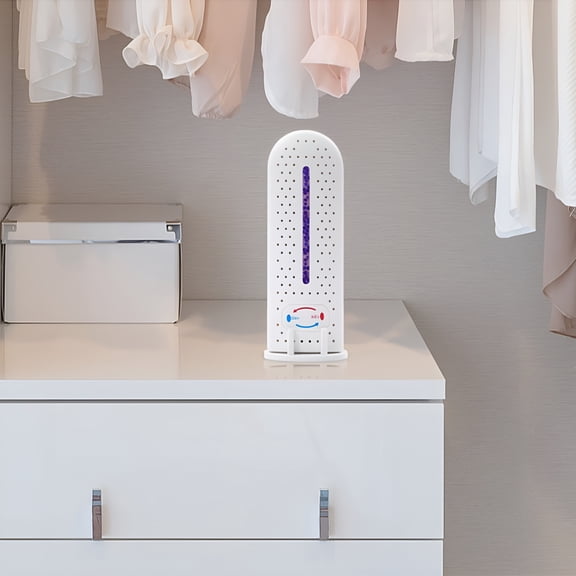 HIBIBUD Mini Portable Dehumidifier, Rechargeable Silica Gel Canister for Home, Bathroom, Closet, Car, Wardrobe, Compact Spaces, Pet Safe Moisture Absorber
