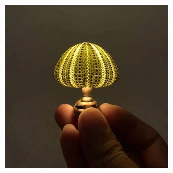 HIBIBUD Mini Sea Urchin Night Light, Cute Desktop Lamp and Desk Accessories, Fun High Tech Gadget Ornament for Home, Office, and Bedroom Decor