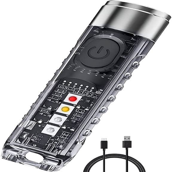 HIBIBUD Mini UV Torch Flashlight, 400 Lumens Rechargeable LED Flashlight