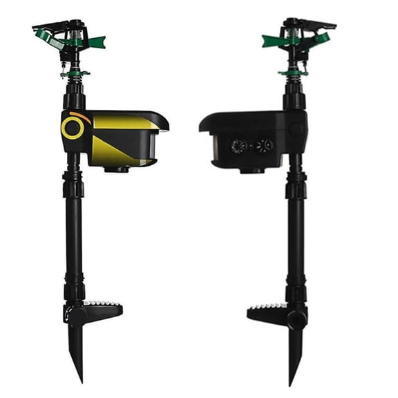 HIBIBUD Motion Activated Sprinkler Animal Deterrent for Cat,Dog,Bird & Deer - Solar Powered Motion Sprinkler with 1000 Sq. Ft Coverage - Automatic Garden Protection for Yard,Lawn & Farmland