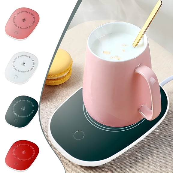 HIBIBUD Mug Warmer for Desk,Coffee Cup Warmer Cordless,USB Rechargeable Portable Auto Shut-Off Heating Pad,Home Office Water Tea Coffee Milk Warmer Pad,Constant Temperature